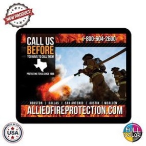 Full Color Dye Sublimation Rectangular-Shaped Premium Rubber Mouse Pads  9" W x 7 1/4" H